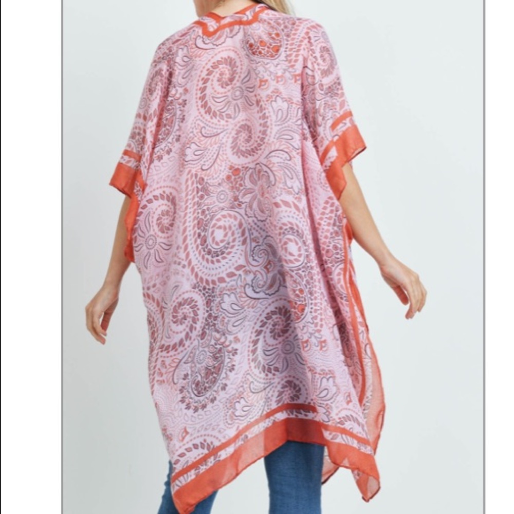 Paisley Print Boho Kimono - Picture 10 of 10